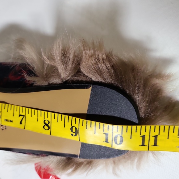 NWT GUCCI PRINCETON WOOL UPPER FUR LINING MULE - unisex US 9.5 length 10.5 - Picture 10 of 11